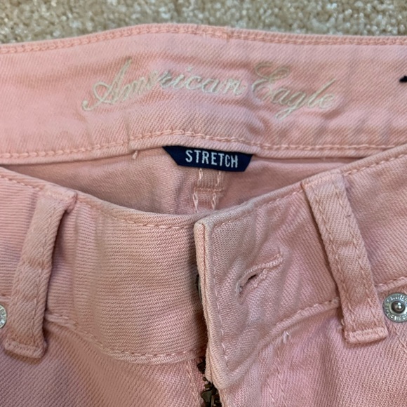 AEO low rise midi short salmon pink - Picture 3 of 4